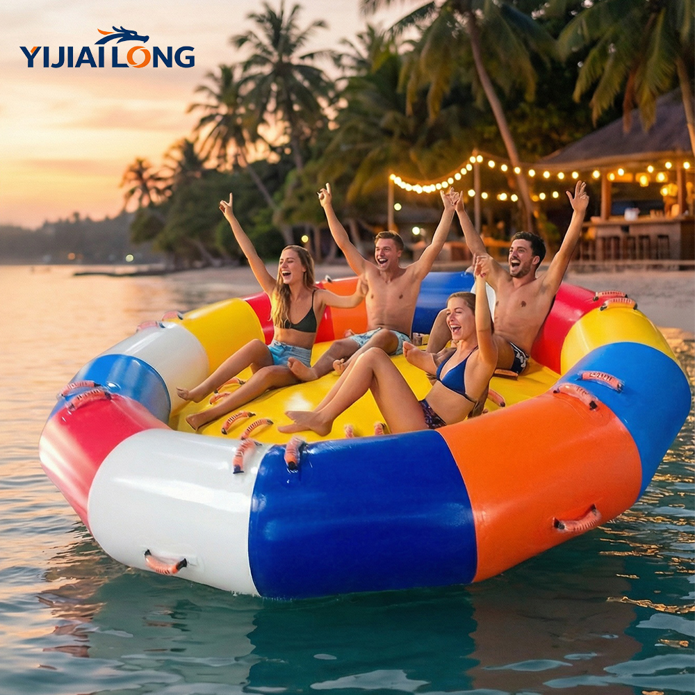 Party Games Group For Adults - 10FT Inflatable Disco Boat Spinning UFO