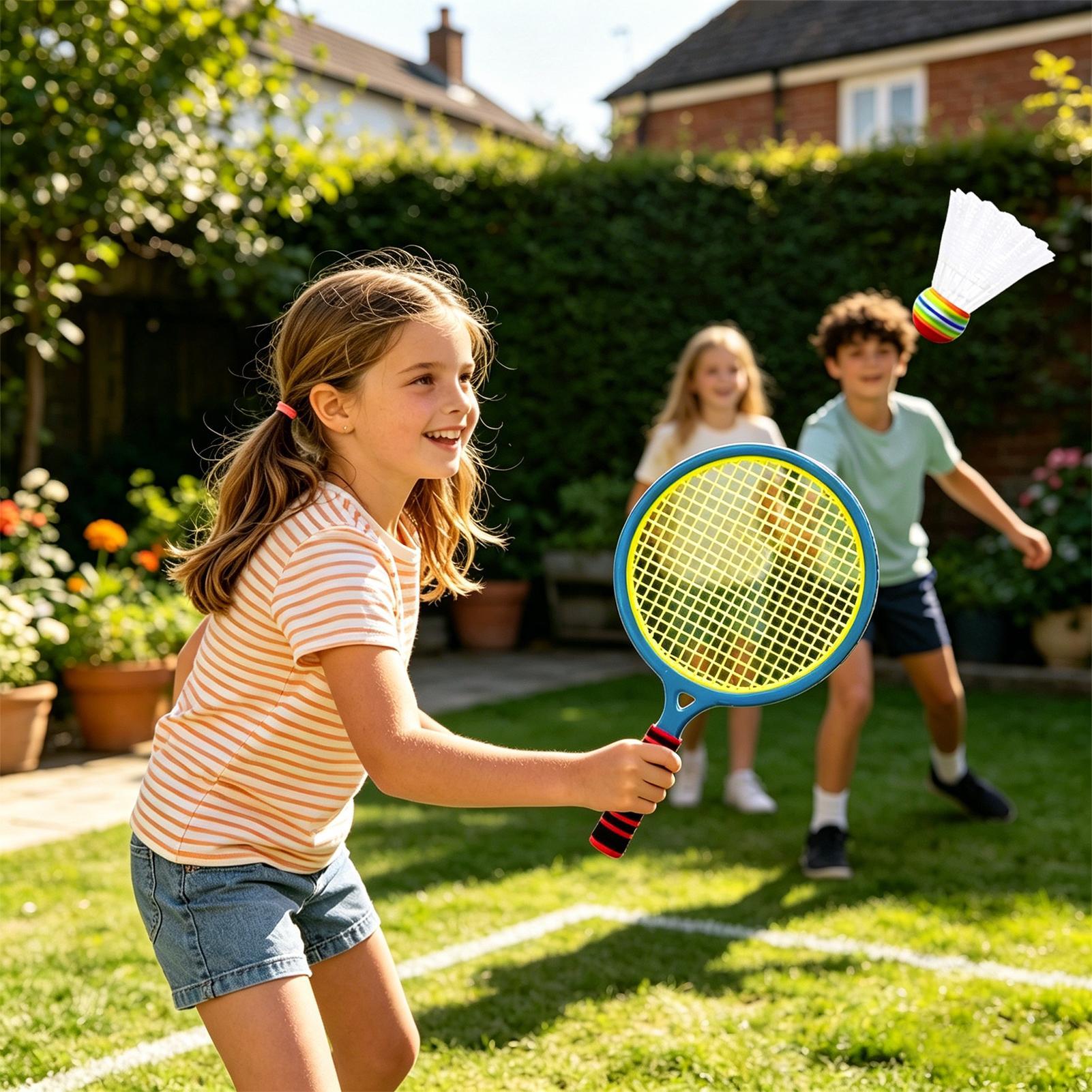 Badminton Set Garden - Kids Badminton Rackets Sports Tennis Game