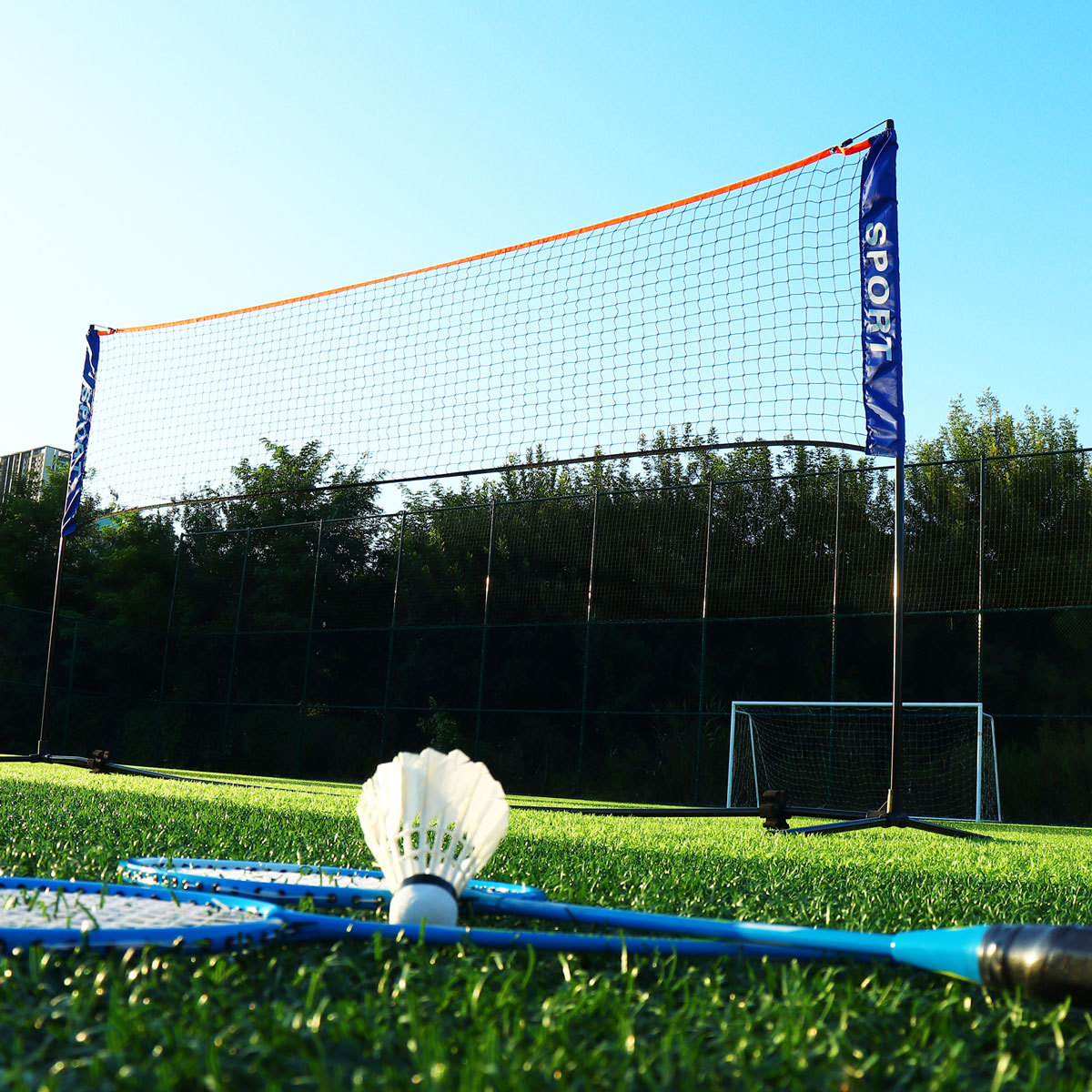 Badminton Set Garden - Portable Badminton Net Set for Tennis,