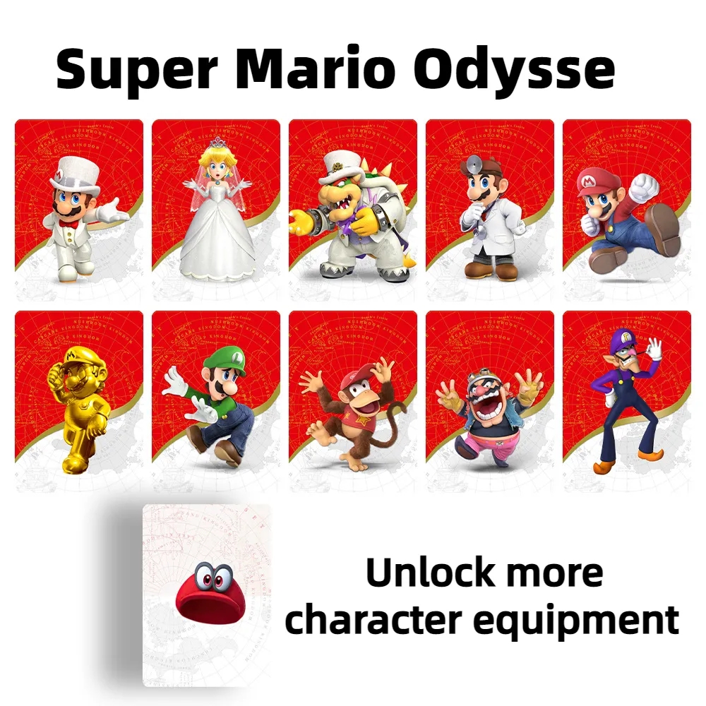 Party Games Mario - New 10Pcs Mario Mini Card Super