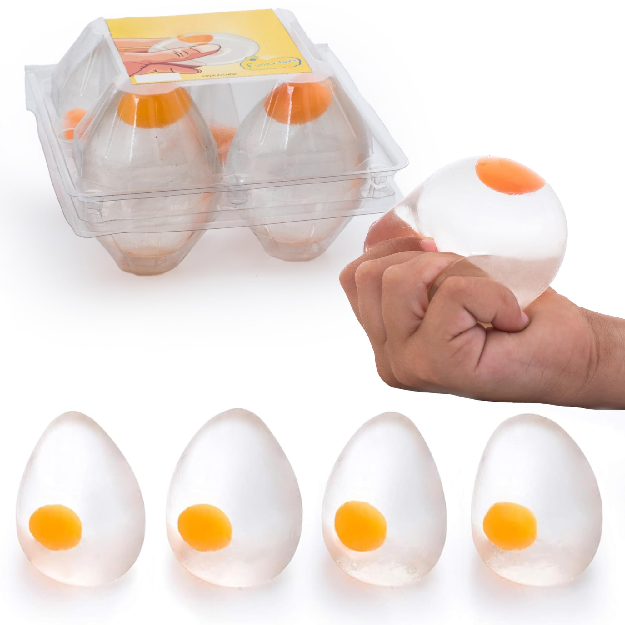 Party Games Adults Funny - Aesthetic Clear Egg Toy: Funny Splat