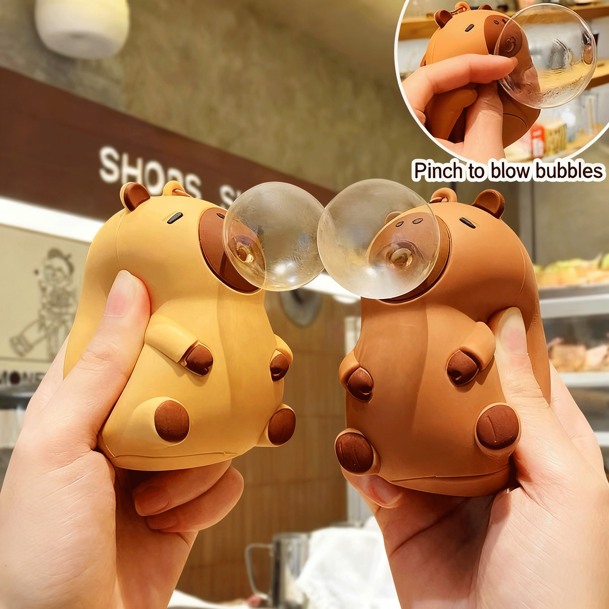 Kids Party Games - Capybara Doll Pinch Pendant Toys Squeeze