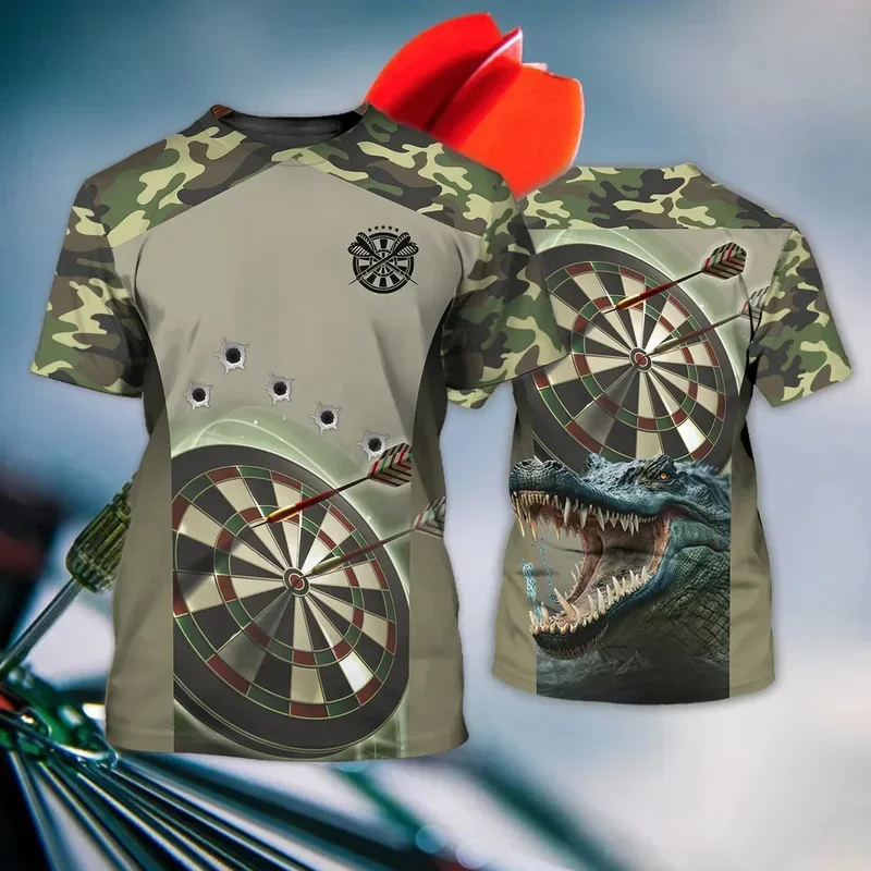 Party Games Competition - Darts Roulette T-shirt Men's Bar Club