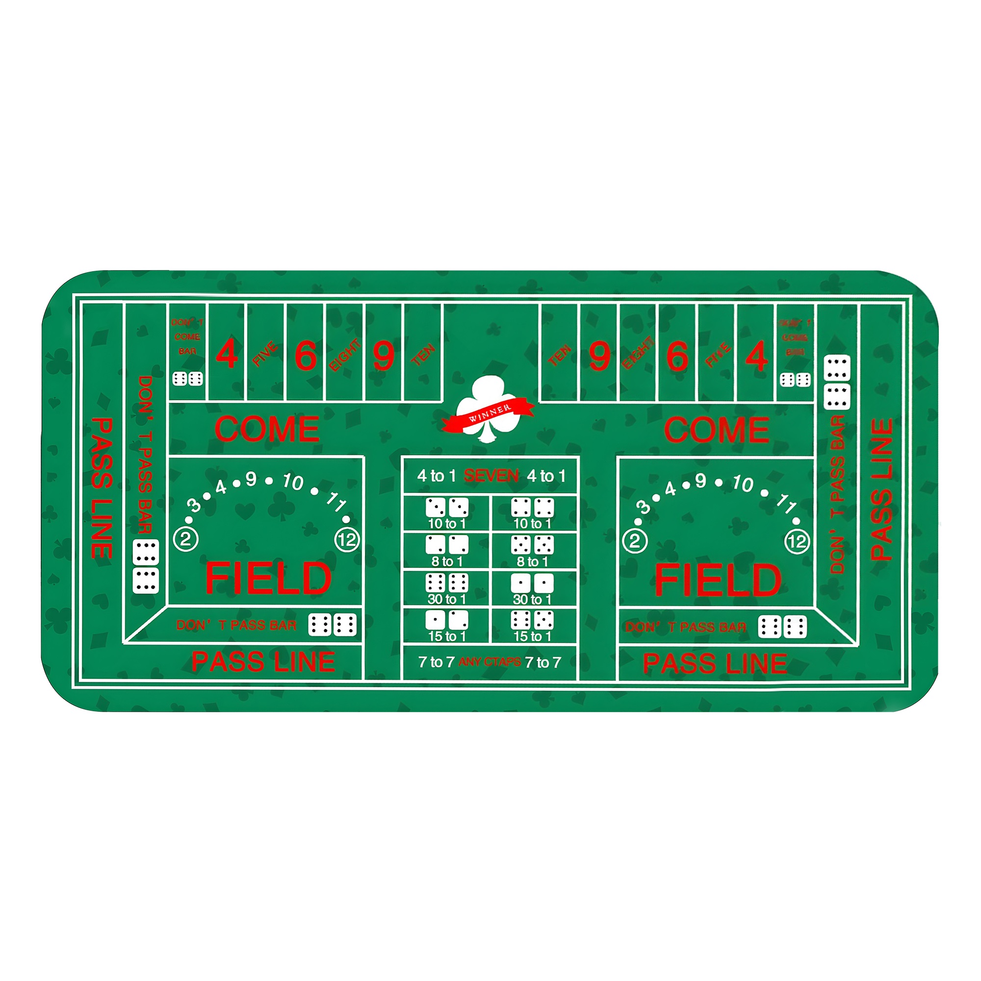 Party Games Cards - 120x60cm/180x90cm Special design dice game table