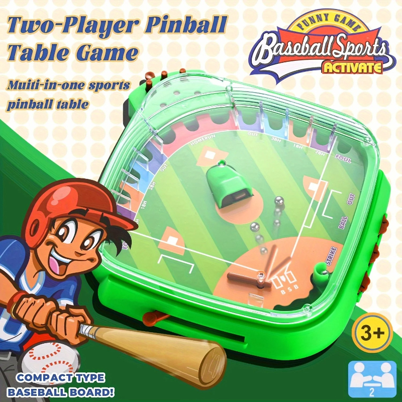 Party Games Competition - Baseball League Tabletop Game 2-Player Exciting