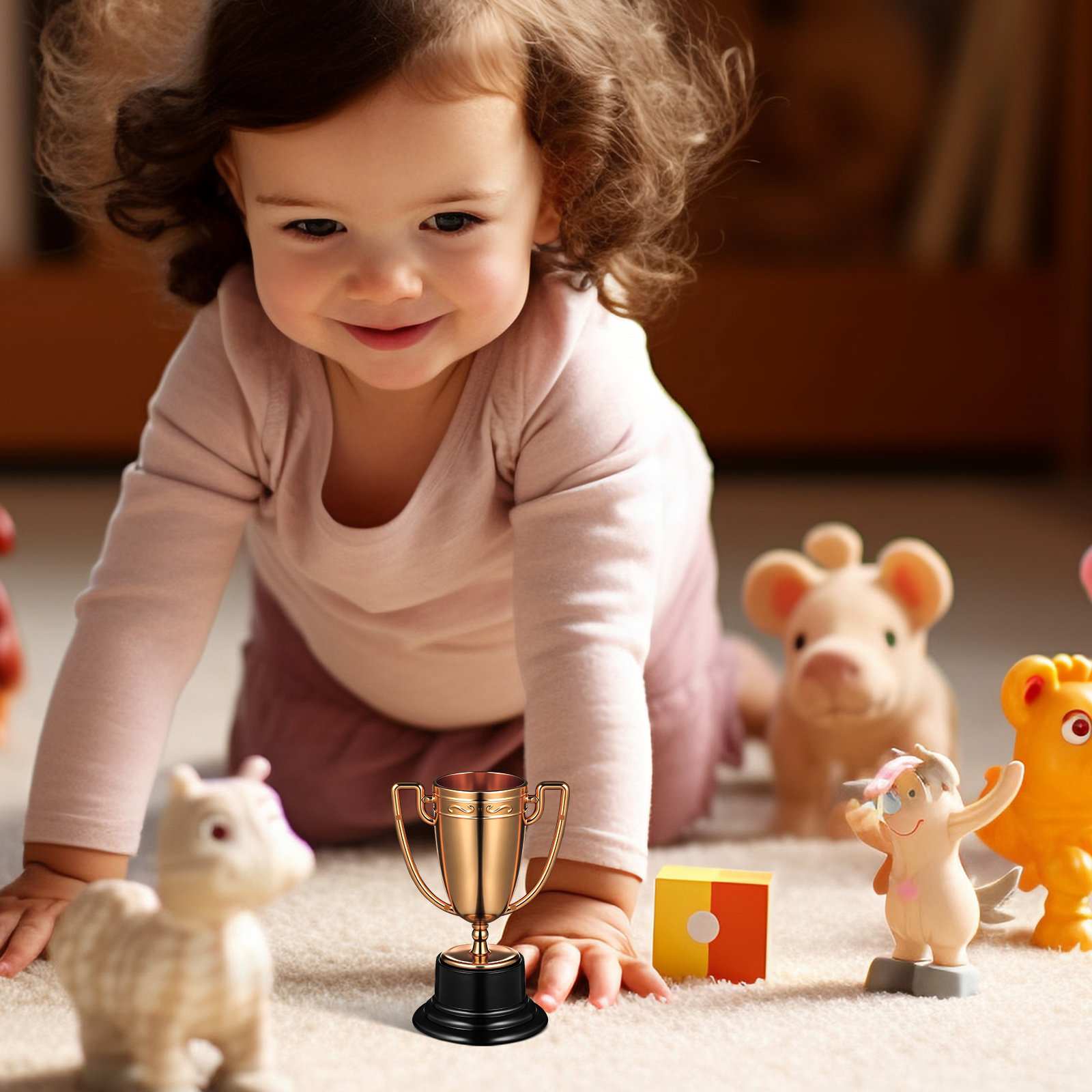 Party Games Competition - 3Pcs Trophy Award Kids Small Sports