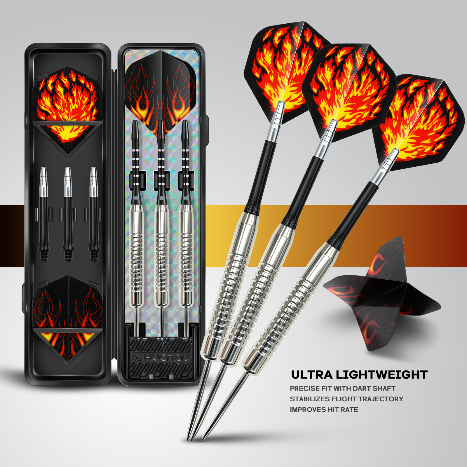 Party Games Competition - Three-Blade Flame Wind Professional Iron Dart