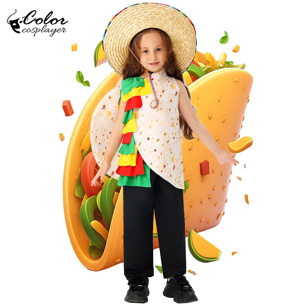 Kids Party Games - Kids Funny Mexican Tortilla Burrito Costume