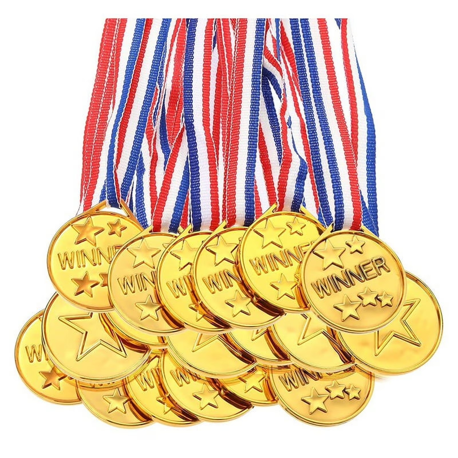 Party Games Gender Reveal - 30Pcs Plastic Gold Winners Medals Trophy