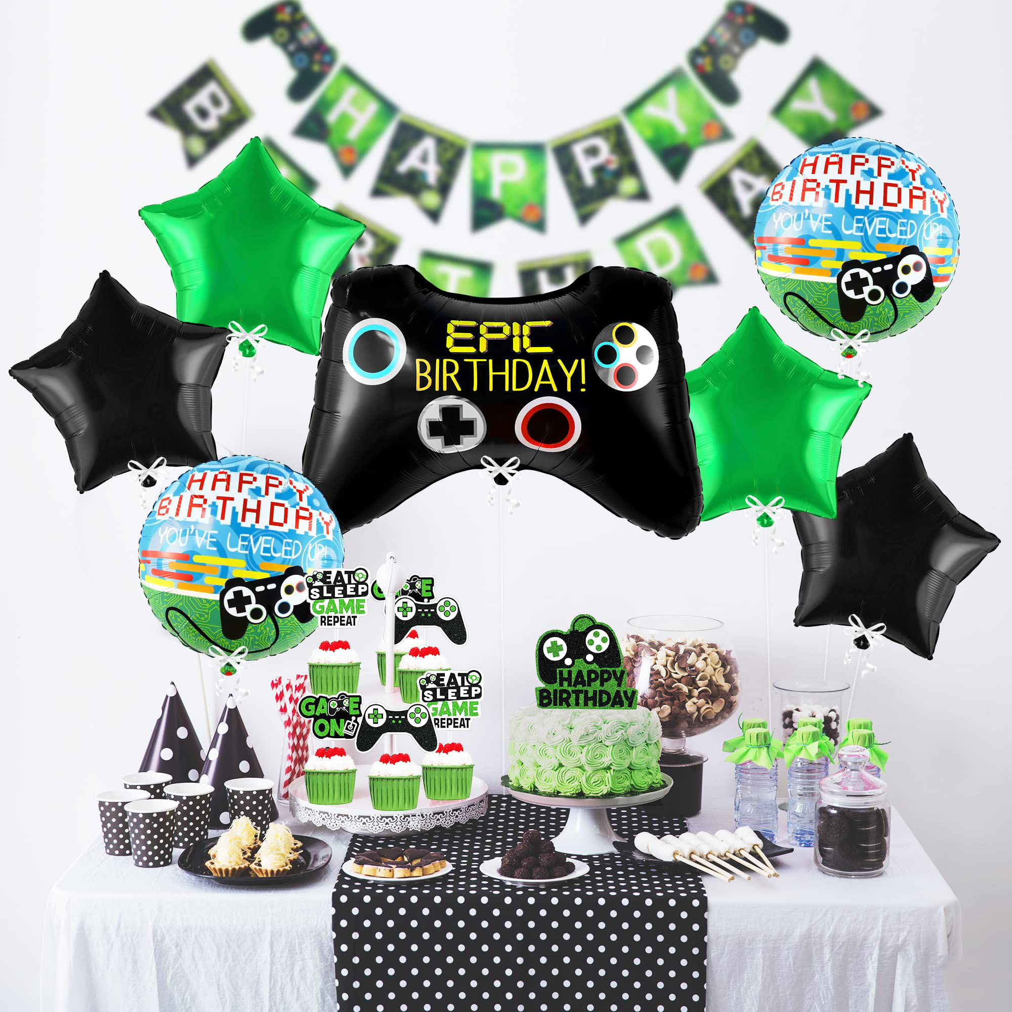 7pcs Video Game Mylar Balloons - Party Games Using Balloons ulasan dan harga