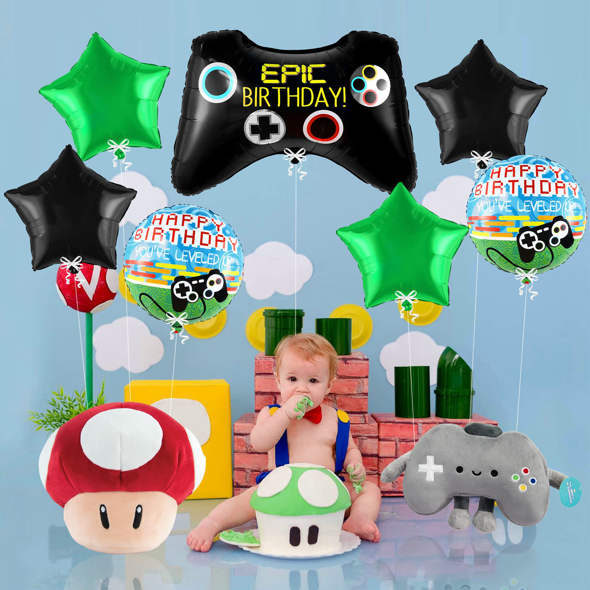 7pcs Video Game Mylar Balloons - Party Games Using Balloons ulasan dan harga