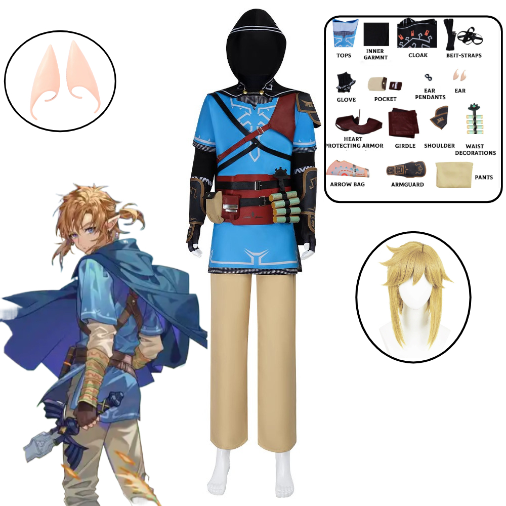 Link Cosplay Costume Game Tear - Kids Party Games ulasan dan harga