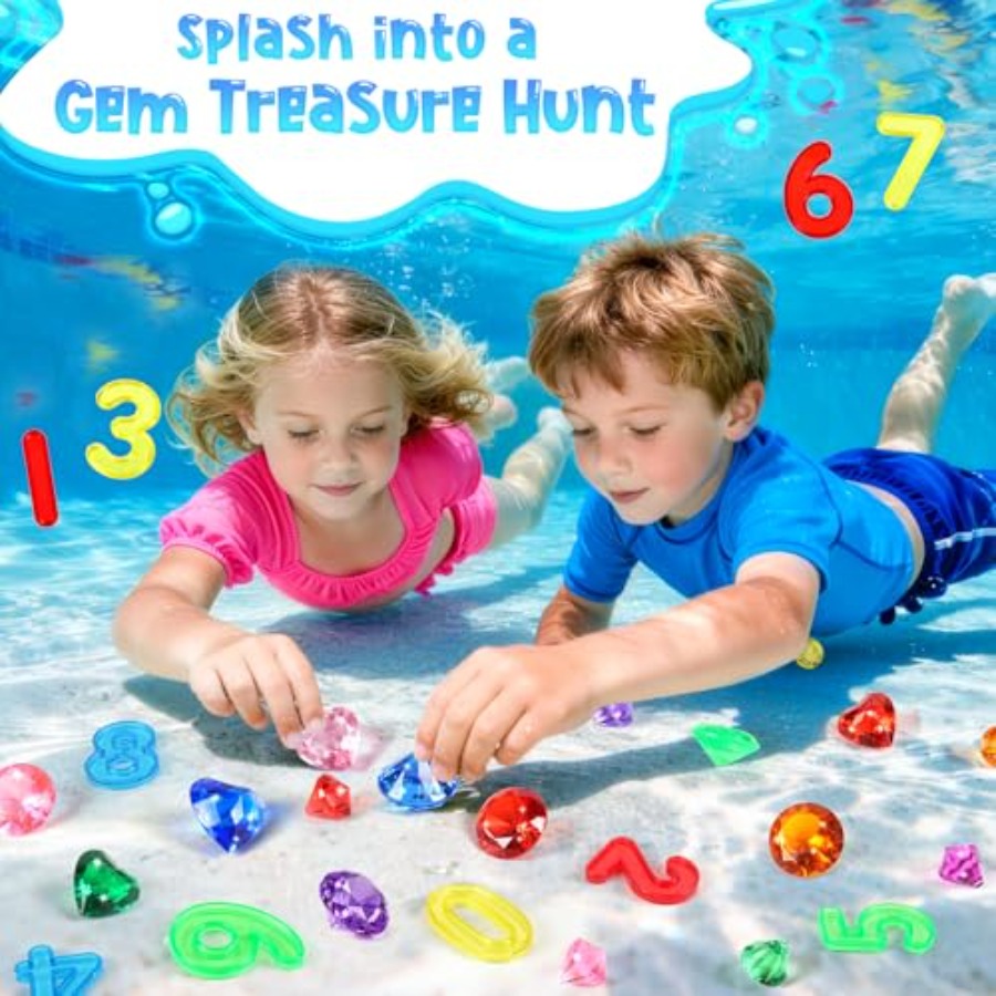 Pool Toys Diving Gems, 54 Pcs  - Scavenger Hunt Card ulasan dan harga