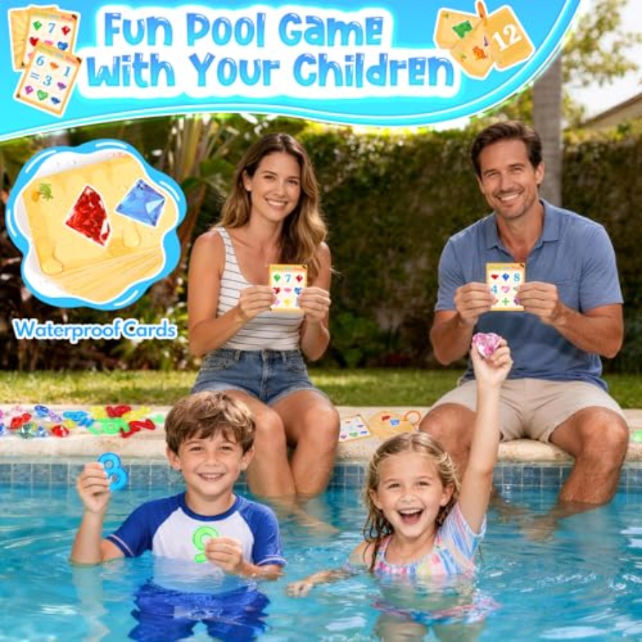 Pool Toys Diving Gems, 54 Pcs  - Scavenger Hunt Card ulasan dan harga