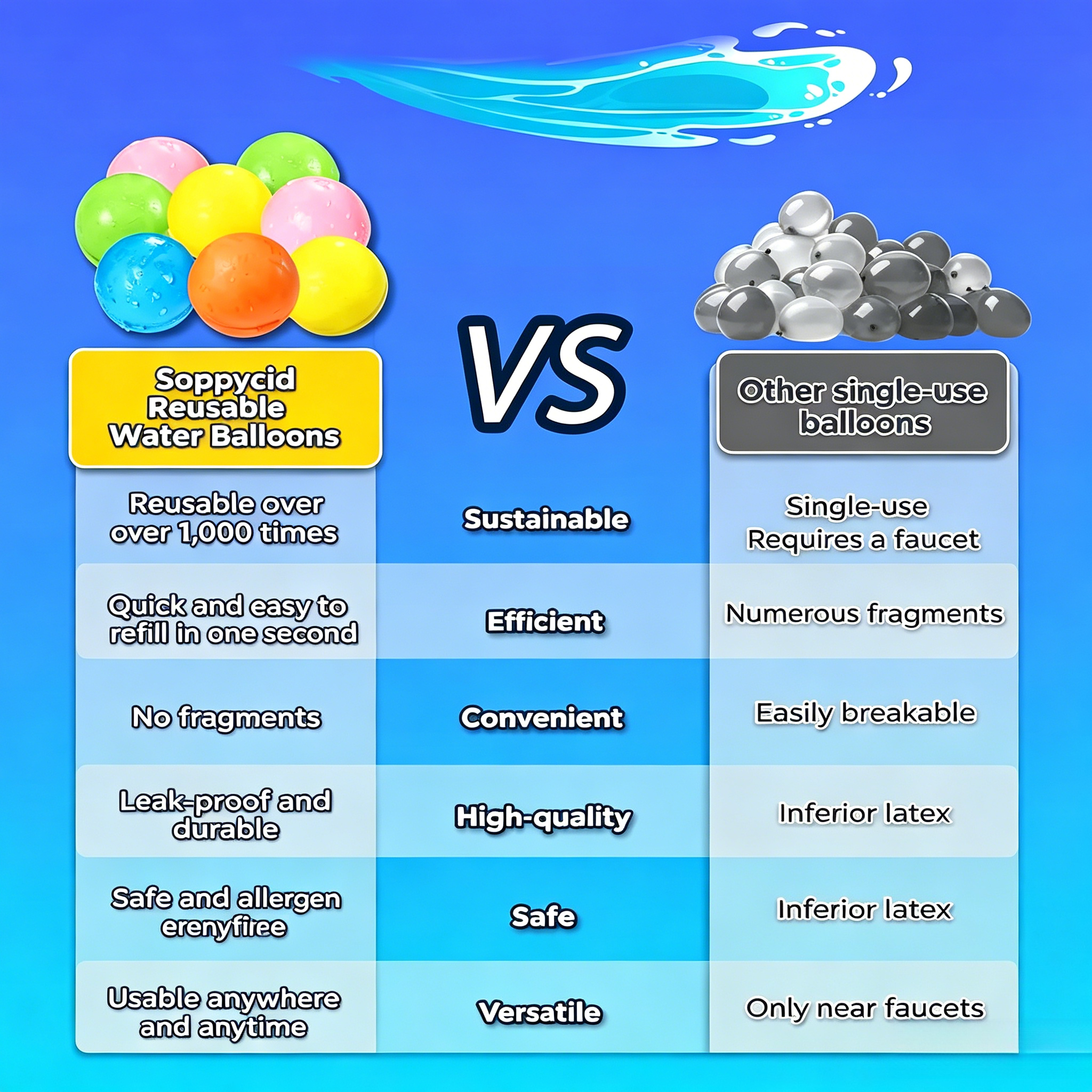 Reusable silicone water balloo - Party Games Using Balloons ulasan dan harga