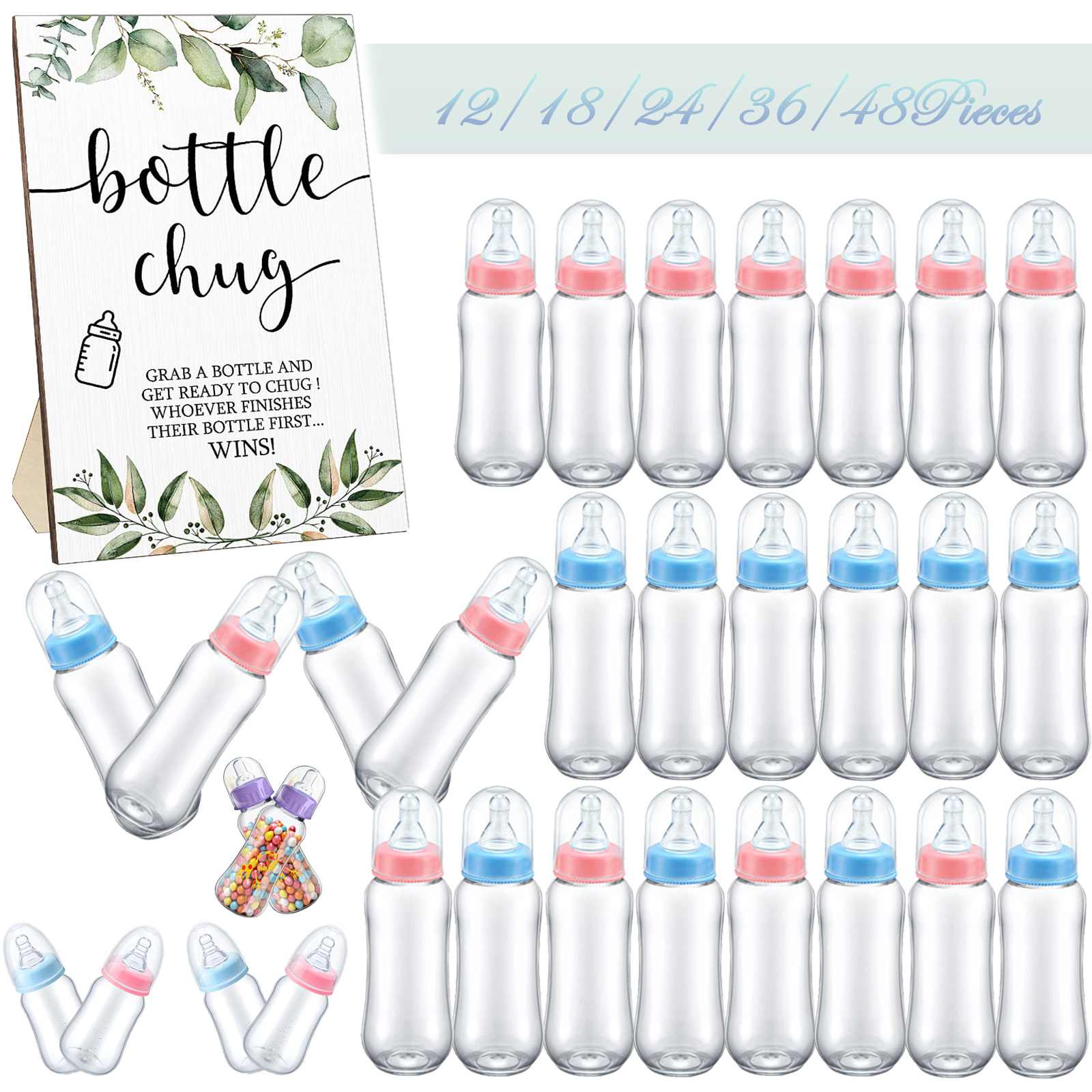 12-48Pieces Baby Shower Game C - Party Games Gender Reveal ulasan dan harga