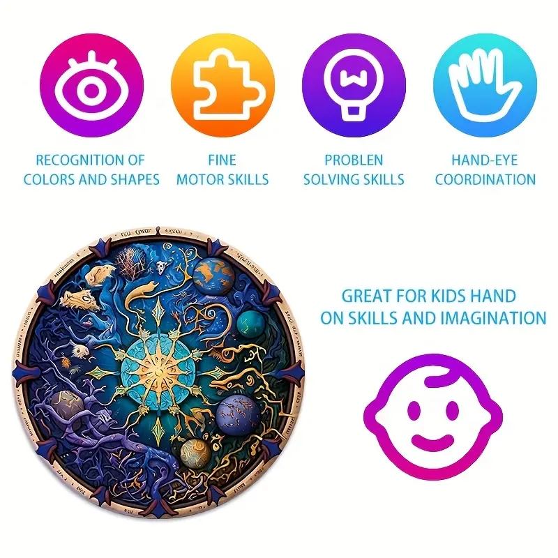 Wooden Jigsaw Puzzles for Adul - Party Games Adults Funny ulasan dan harga