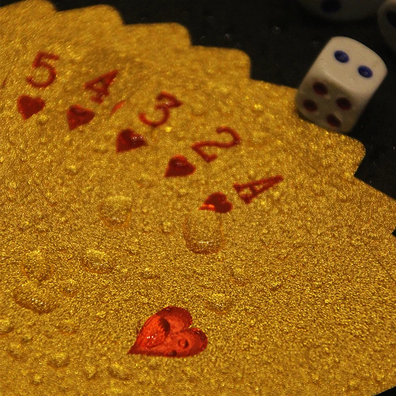 Gold Foil Skull Poker Cards Wa - Party Games Gender Reveal ulasan dan harga