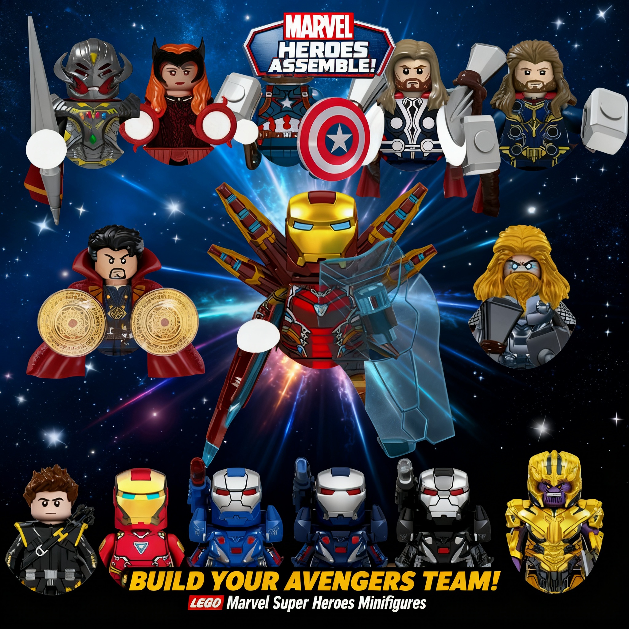 2026 Marvel Building Blocks Br - Kids Party Games ulasan dan harga