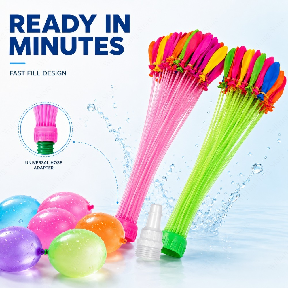 1/3/5 PCS Quick Fill Water Bal - Party Games Using Balloons ulasan dan harga