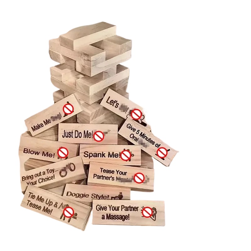 48 PCS Block Tower Game Couple - Party Games Ideas For Adults ulasan dan harga