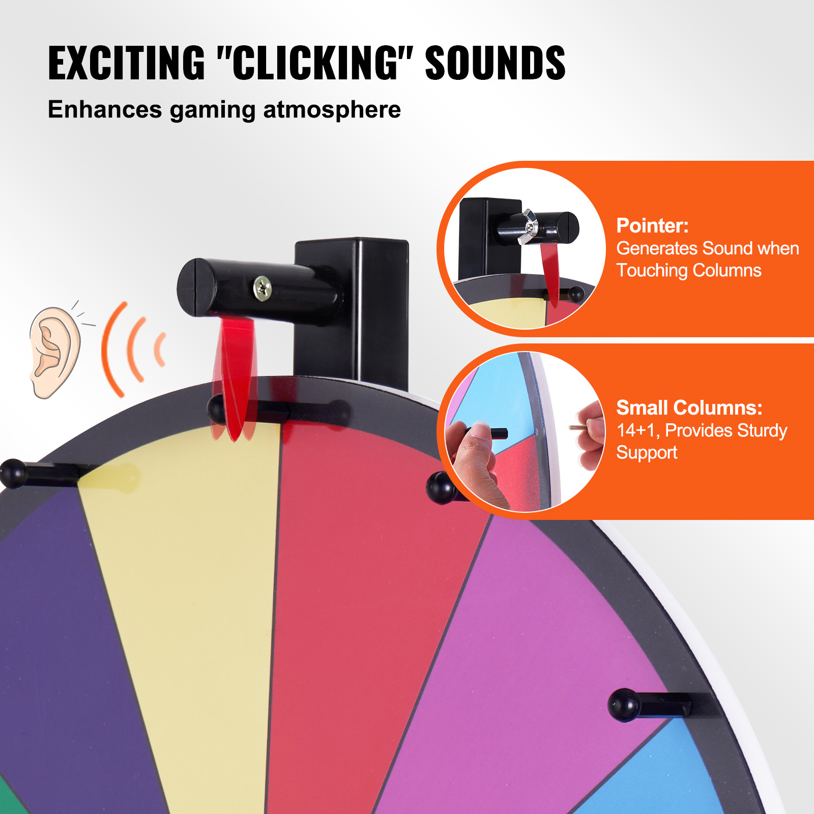 SucceBuy 18/24/36 inch Spinnin - Party Games Spin The Wheel ulasan dan harga