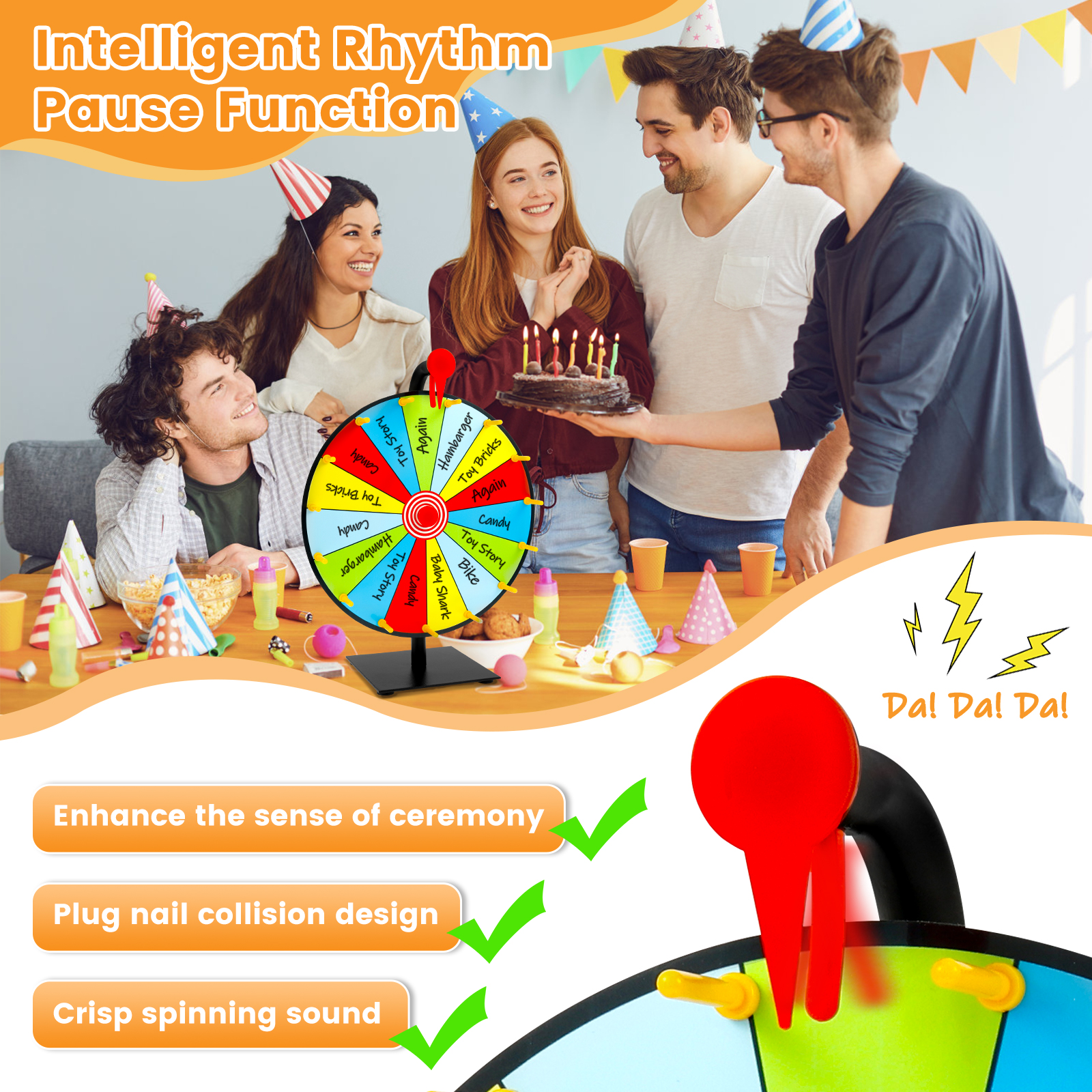 DIY Interactive Game Spin Whee - Party Games Spin The Wheel ulasan dan harga