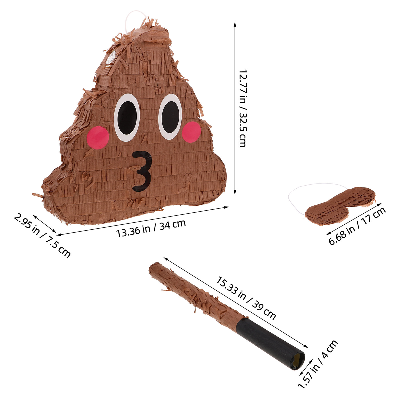 1Set Poop Party Pinata for Bir - Party Games Easy ulasan dan harga