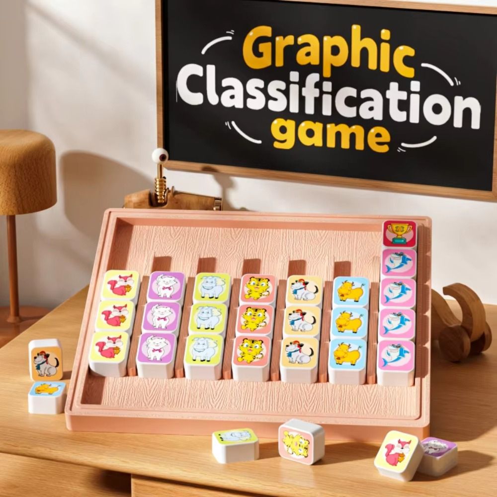 Wooden Pet Matching Animal Fli - Party Games Easy ulasan dan harga