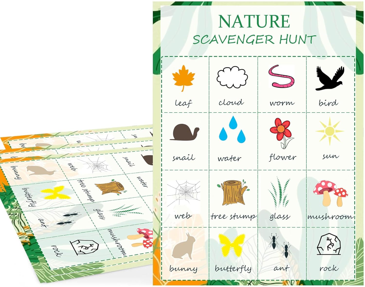 Nature Scavenger Hunt Cards Na - Scavenger Hunt Card ulasan dan harga