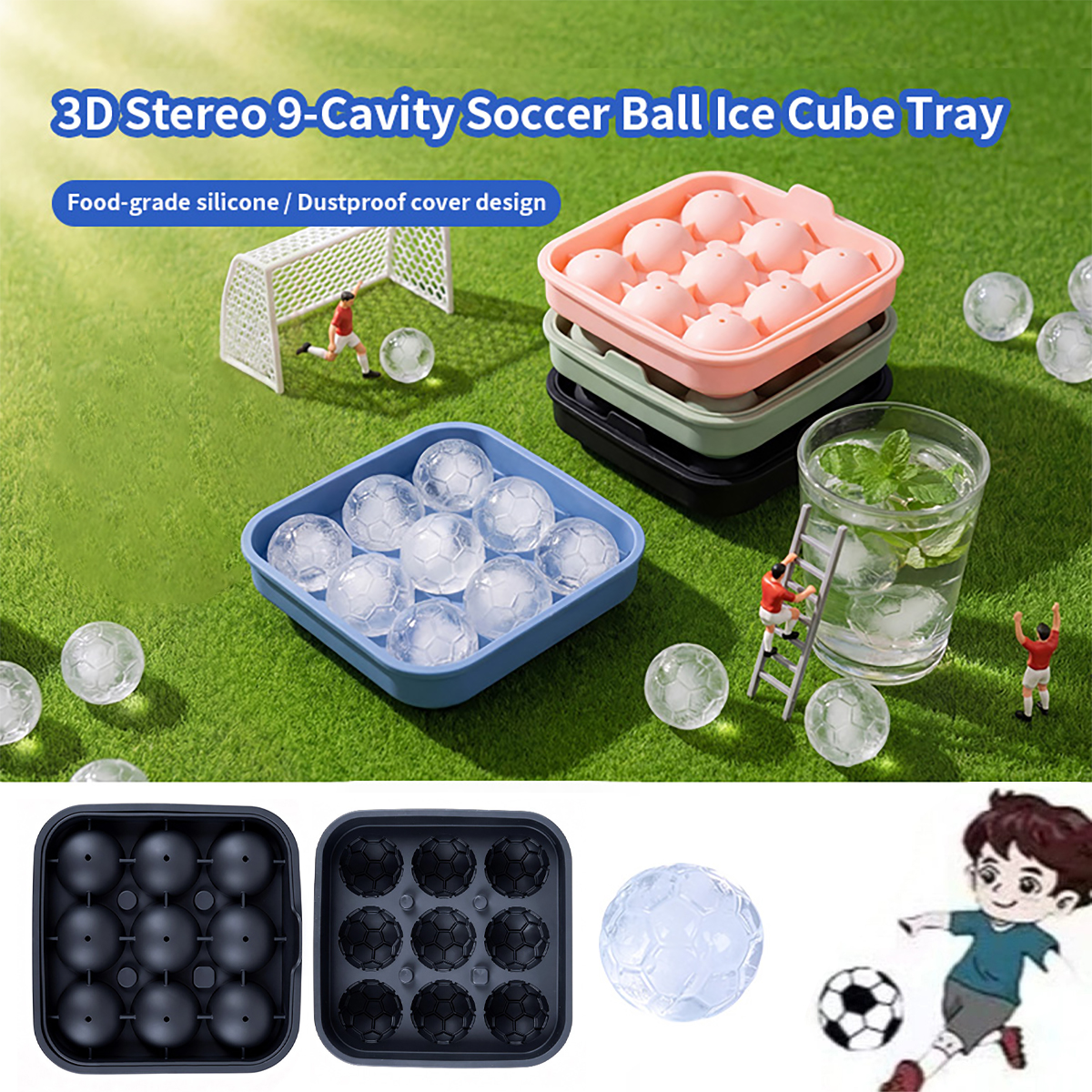 1Pcs Football-Themed Silicone  - Party Games Easy ulasan dan harga