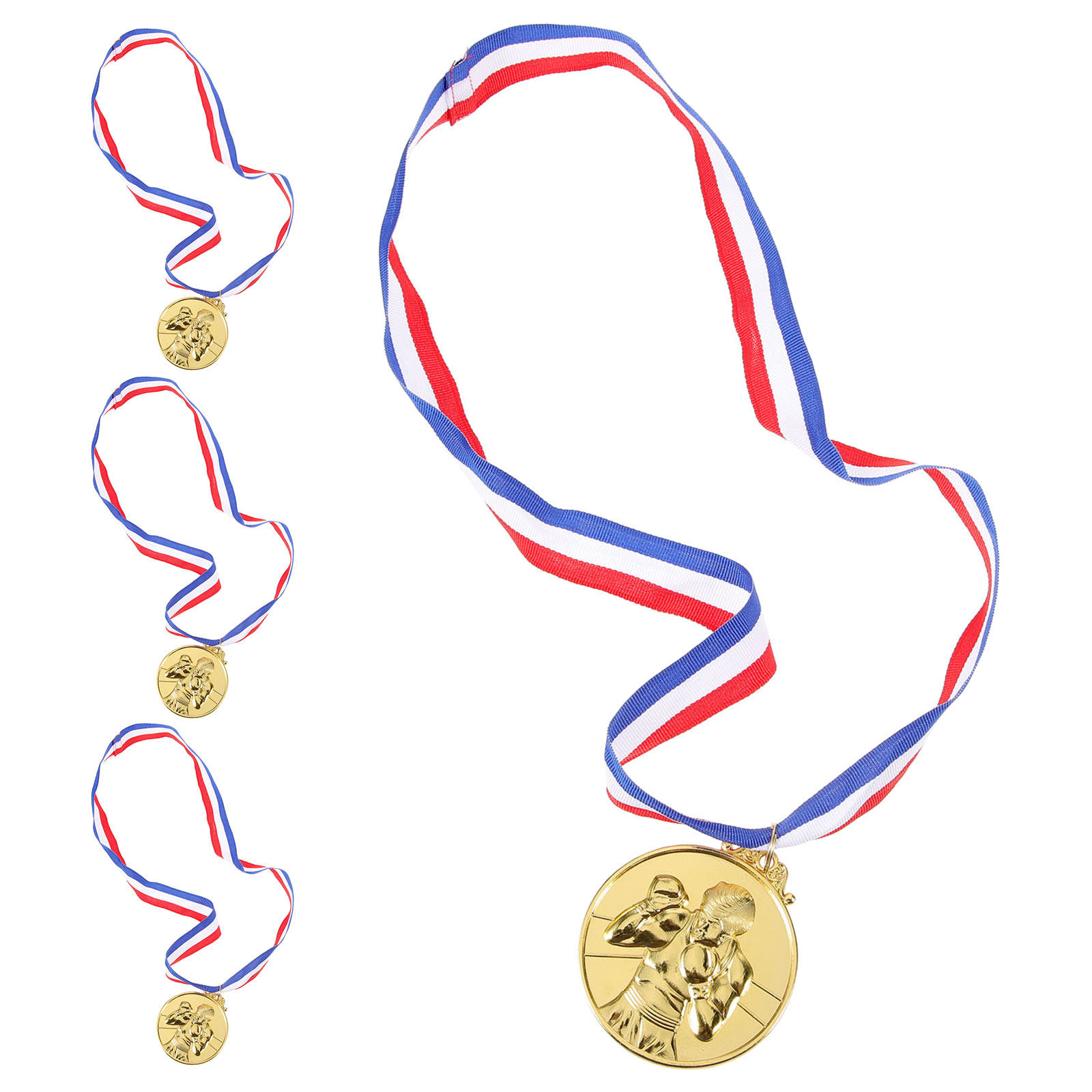 4Pcs Gold Boxing Medals Zinc A - Party Games Competition ulasan dan harga