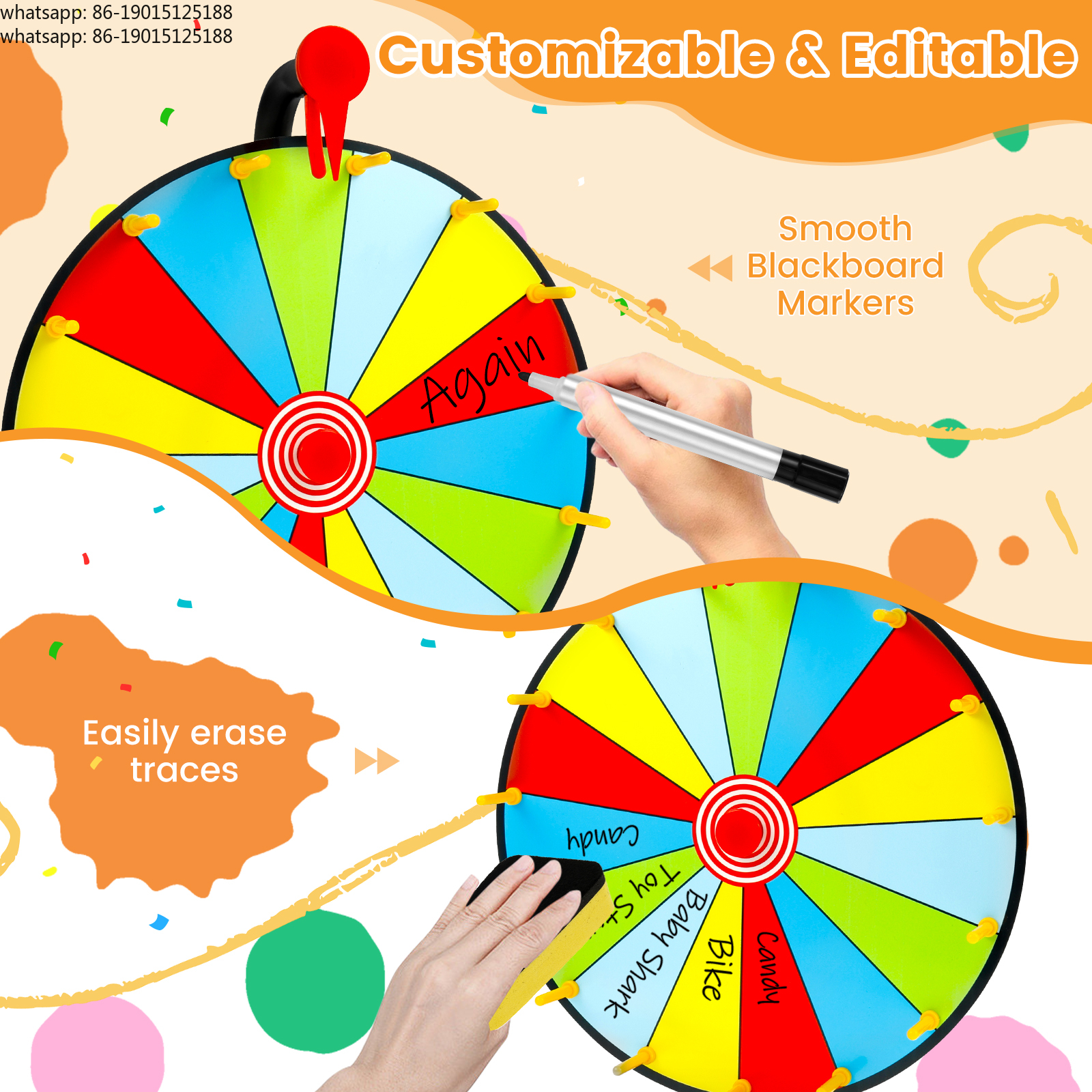 Prize Wheel Game Spinner DIY P - Party Games Spin The Wheel ulasan dan harga