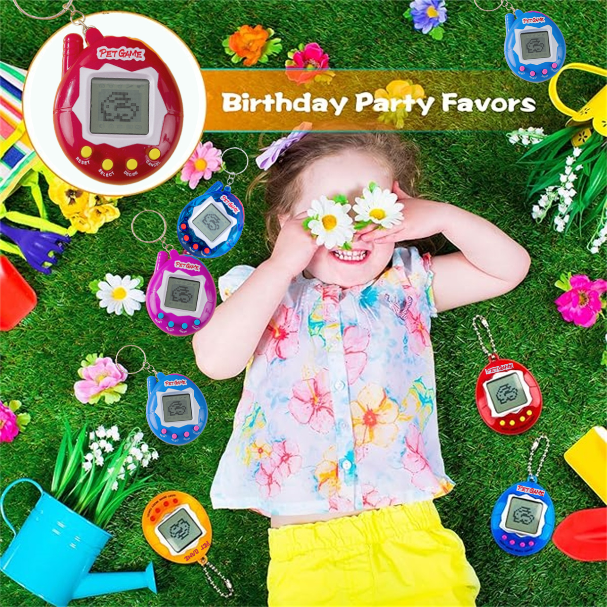 6-48PCS Virtual Pet Keychain D - Party Games Gender Reveal ulasan dan harga