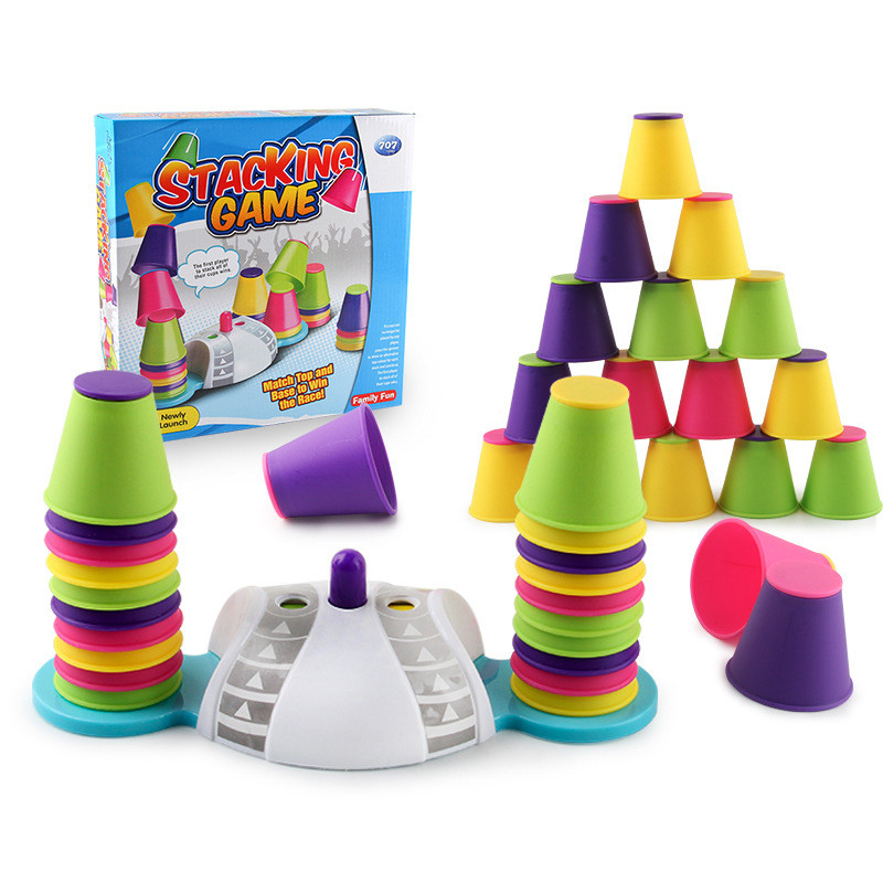 Folding Cup Stracking Game spo - Party Games Competition ulasan dan harga