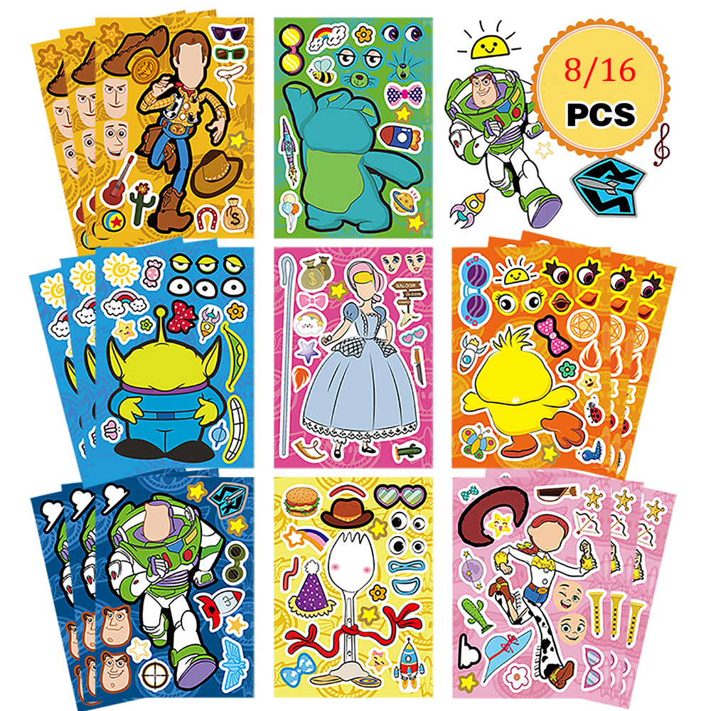 8/16Sheets Disney Toy Story Ma - Party Games Instagram ulasan dan harga