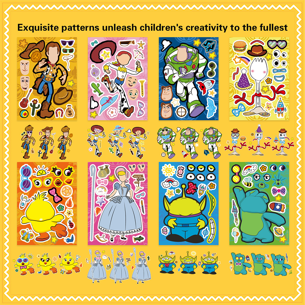 8/16Sheets Disney Toy Story Ma - Party Games Instagram ulasan dan harga