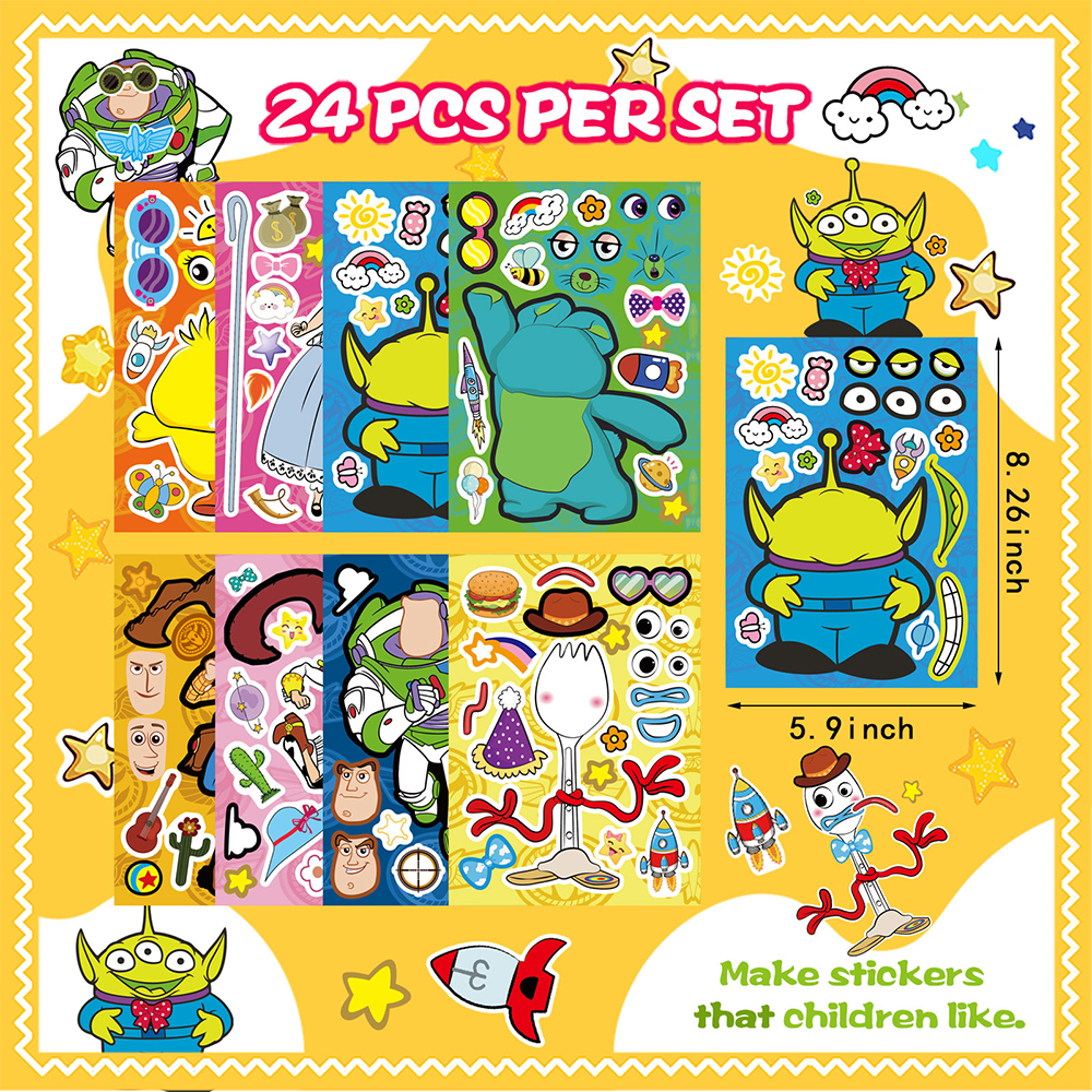 8/16Sheets Disney Toy Story Ma - Party Games Instagram ulasan dan harga