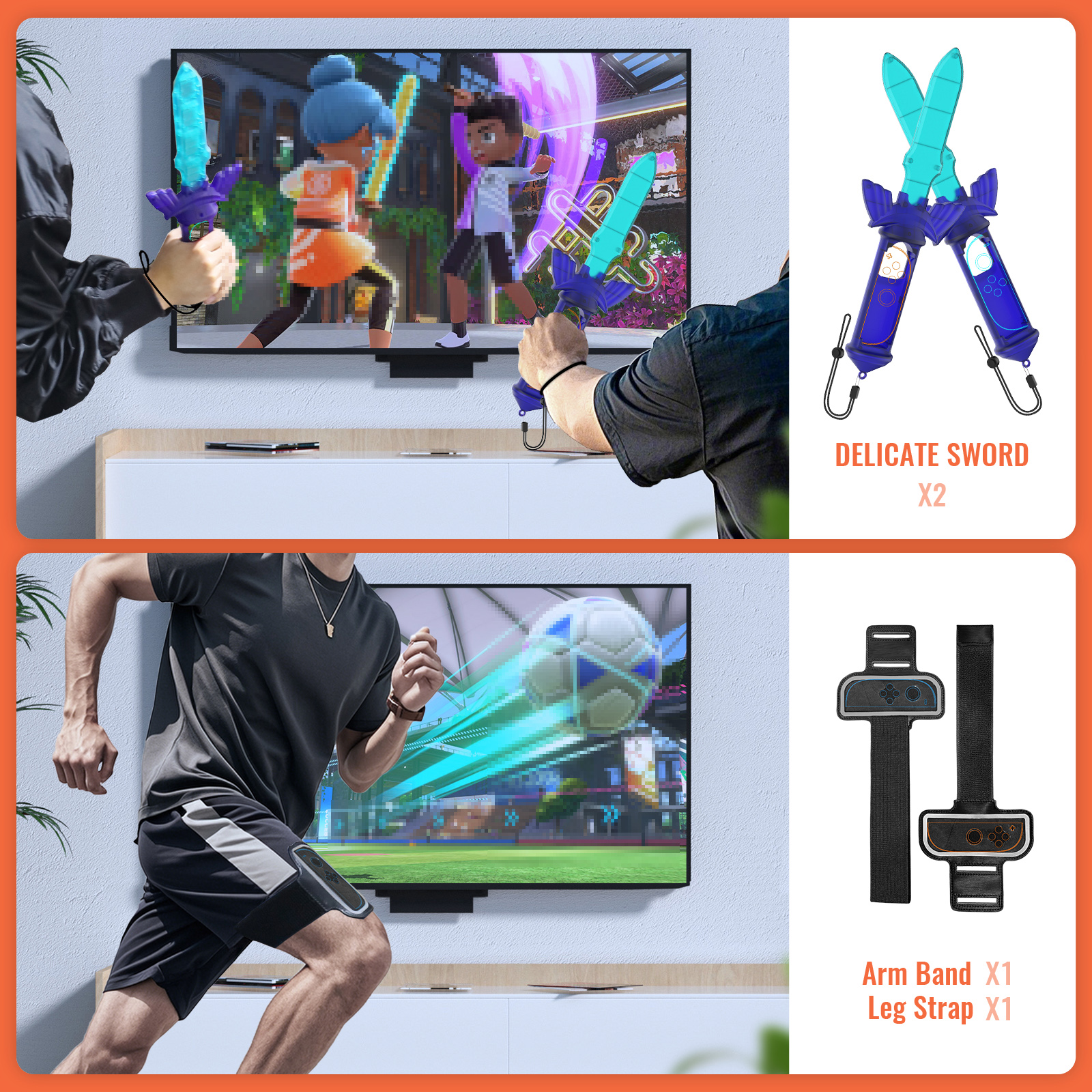 12 in 1 Sports Accessories Set - Party Games Nintendo Switch 2 ulasan dan harga