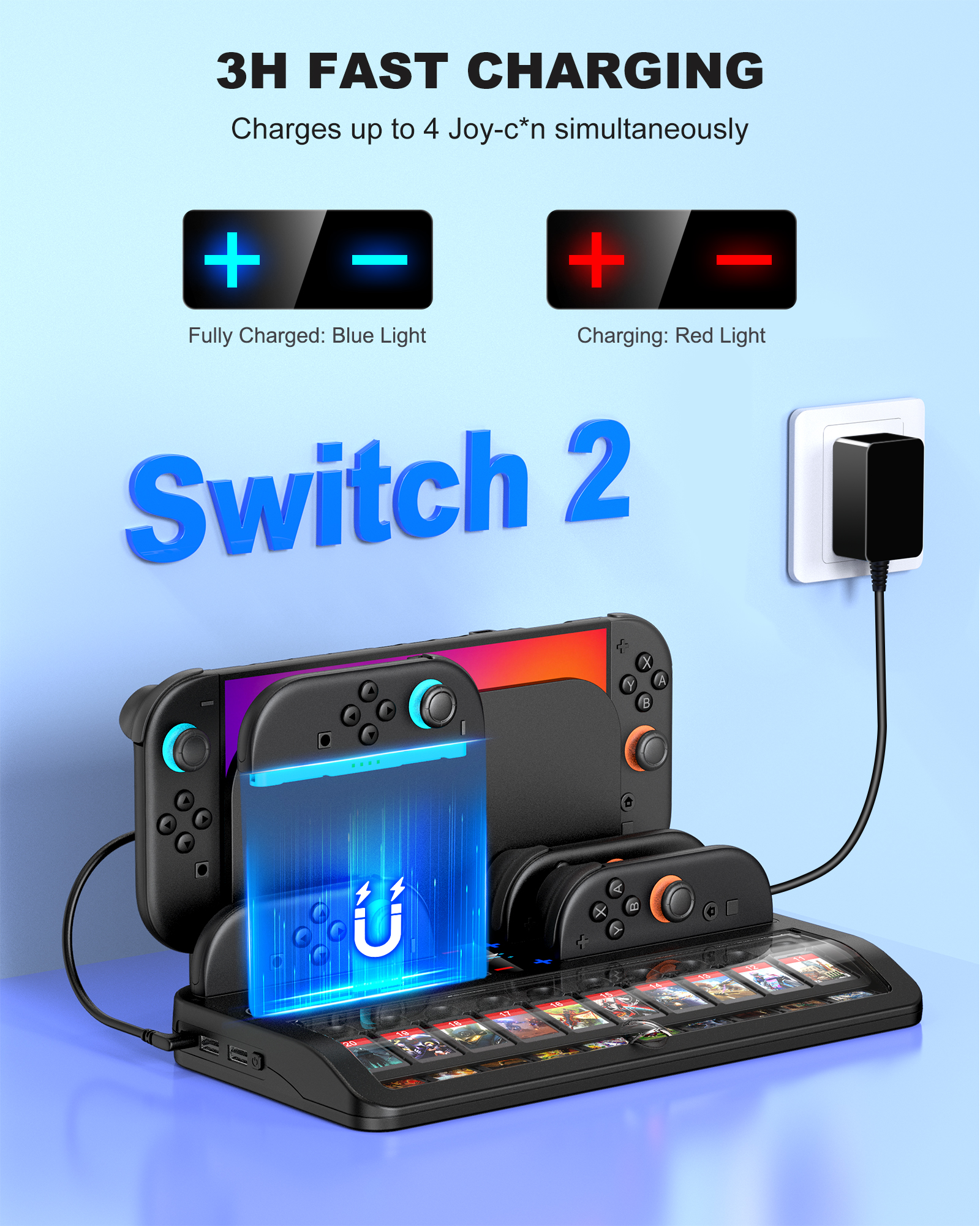 BEBONCOOL SC200 Switch2 Chargi - Party Games Nintendo Switch 2 ulasan dan harga