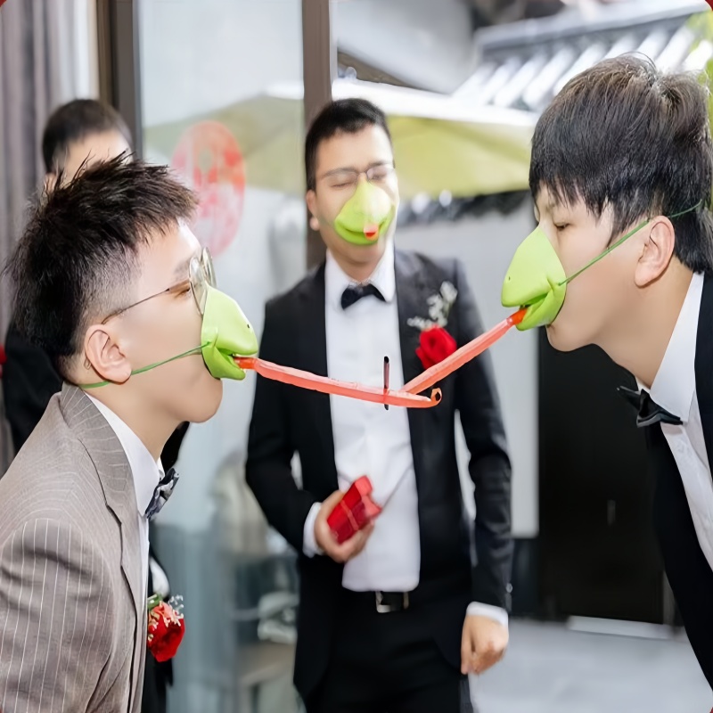 Frog Mask Toy Frog Tongue Stic - Party Games Competition ulasan dan harga