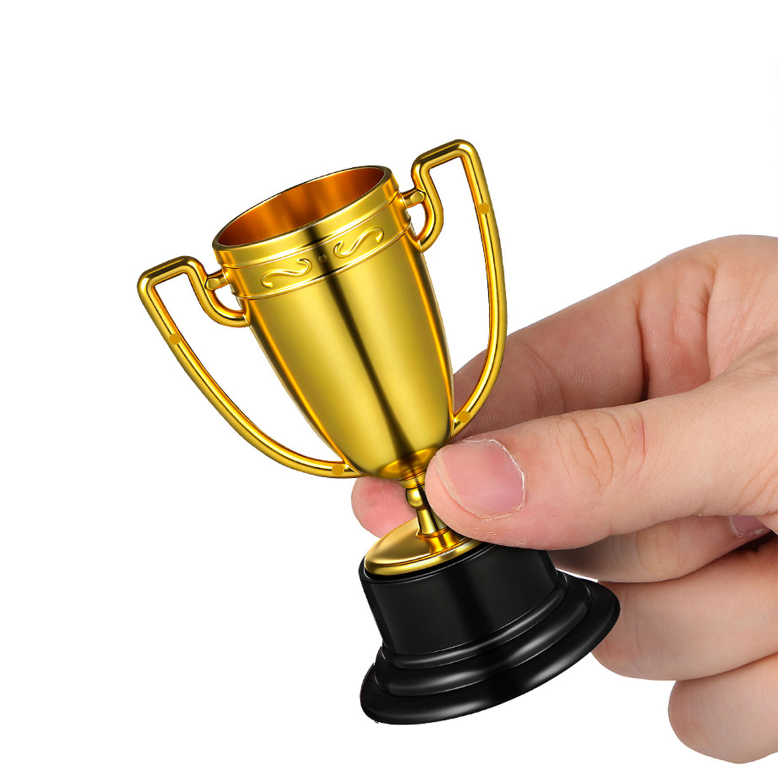 12Pcs Mini Trophy Cups Gold Si - Party Games Competition ulasan dan harga
